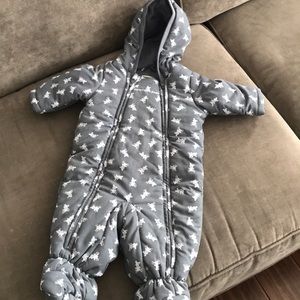 Benetton Baby Winter warm zip up suit. 3-6 mth